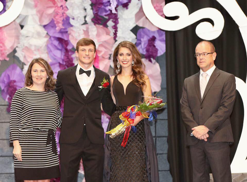 Abby Caughman and Sam McWilliams Mr and Miss SCA