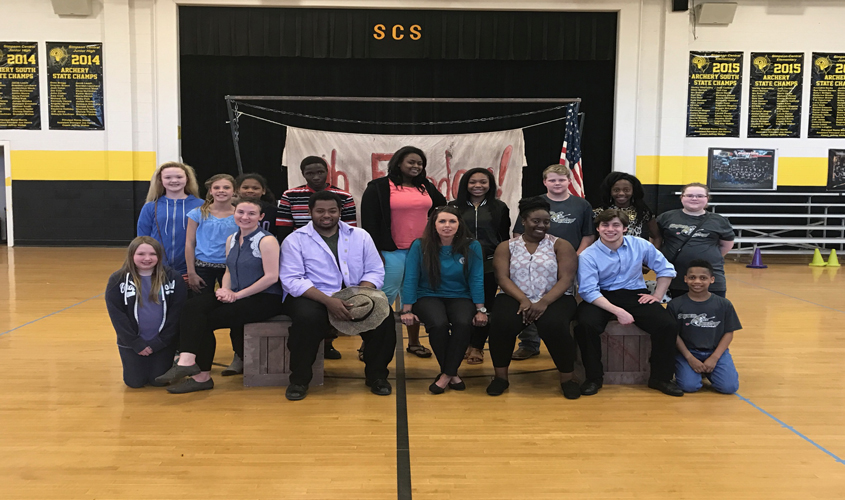 New Stage at Simpson Central School