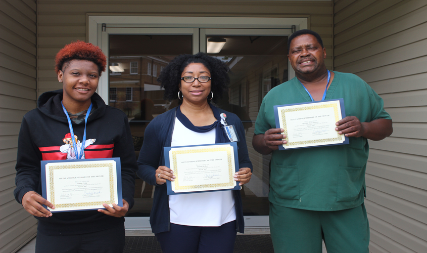 Boswell Regional Center March Employees of the Month