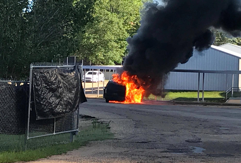 Car Fire @ Magee Elementary