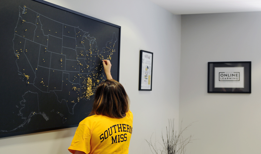 Finding Mississippi from all 50 States