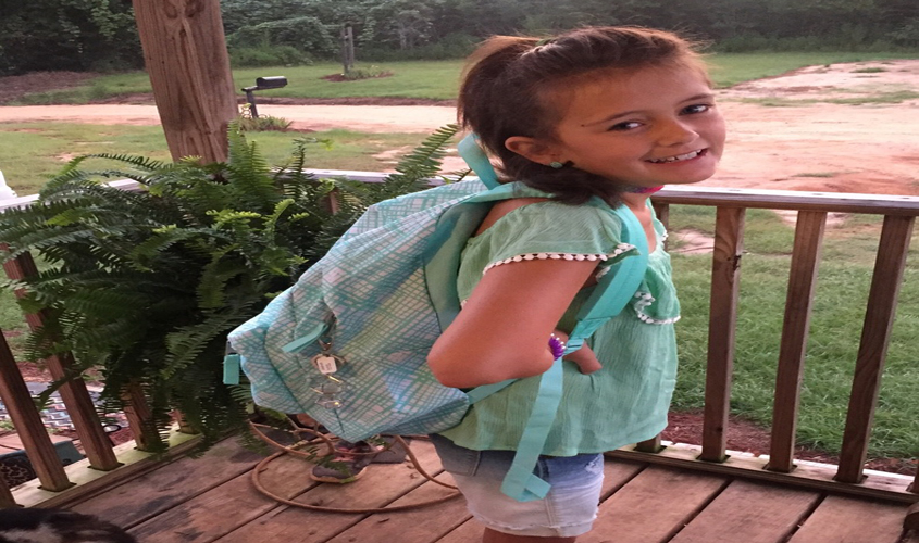 Haley all smiles about school