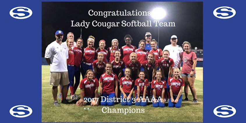 Congratulations Lady Cougar Softball Team