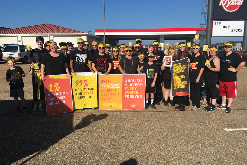 Walk to Bring Awareness of Human Trafficking