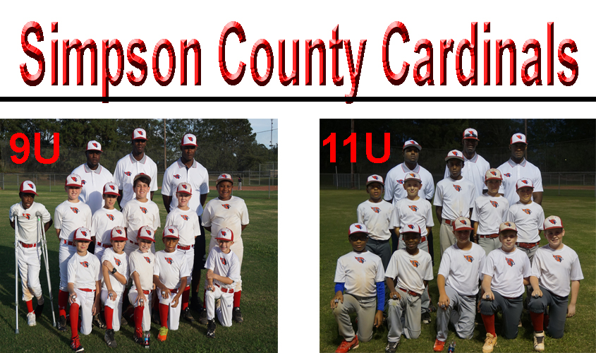 9U & 11U Simpson County Cardinals Bring Home Silver
