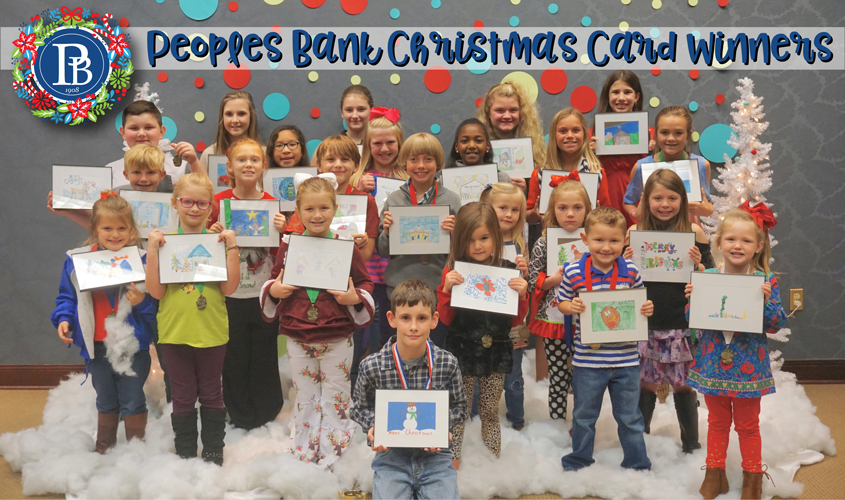 PEOPLES BANK ANNOUNCES 2017 CHRISTMAS CARD WINNERS