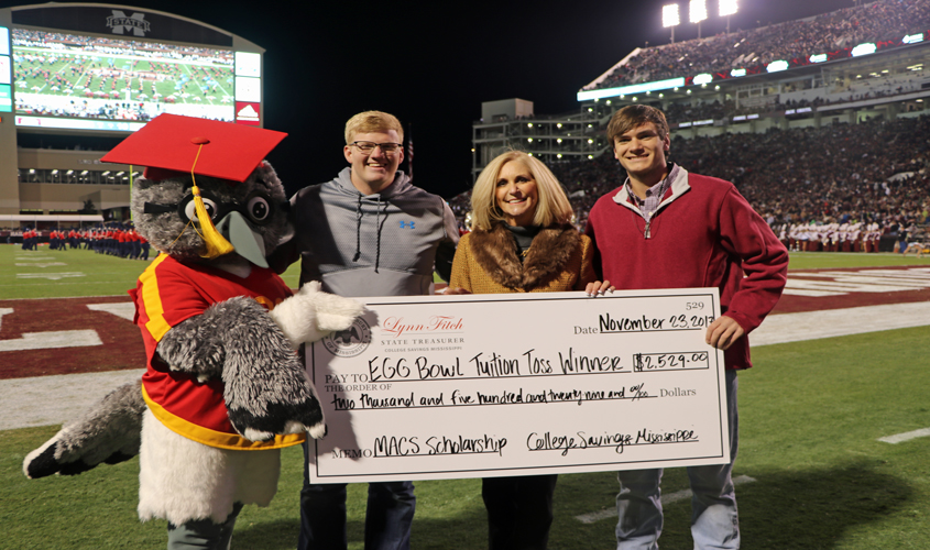 Egg Bowl Tuition Toss Winner & MHSAA Scholarship Opportunity Announcement