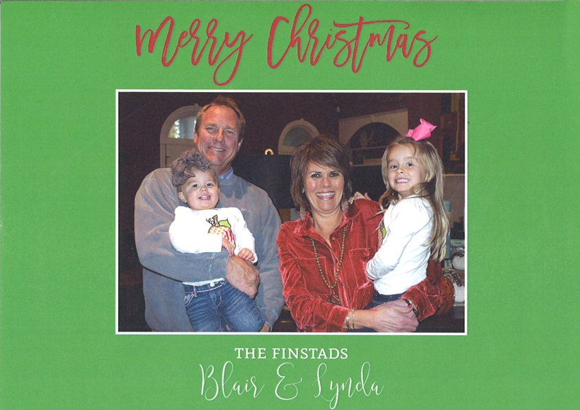 Merry Christmas from the Finstads!