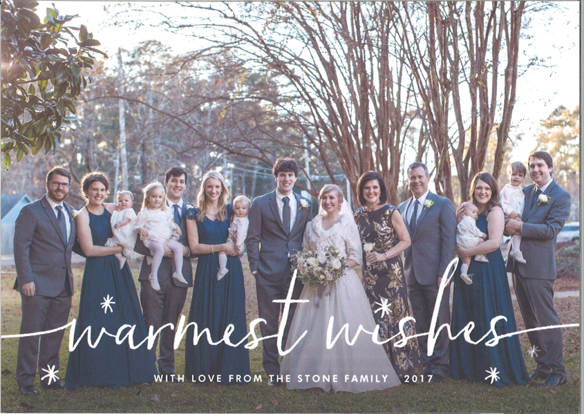 Warmest Wishes from the Stone Family!