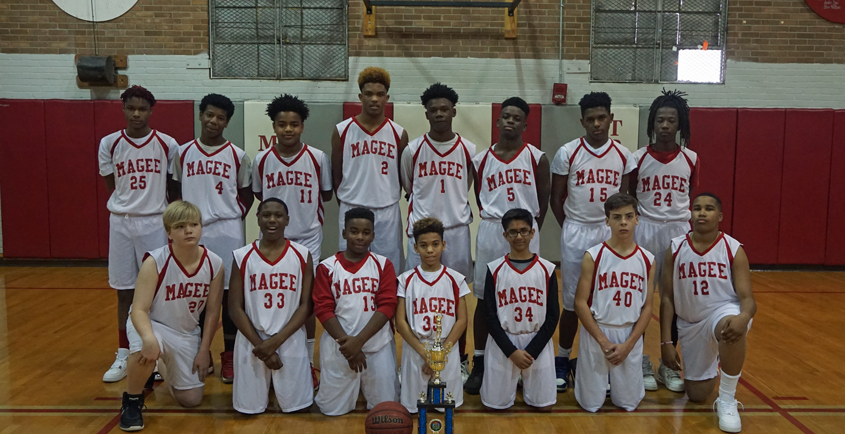 Magee 8th BB Boys Win District!