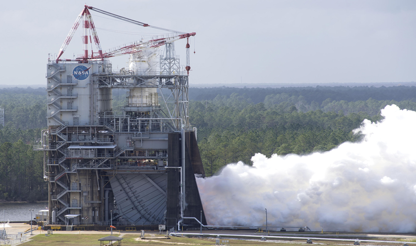RS-25 Engines Powered to Highest Level Ever During Stennis Test