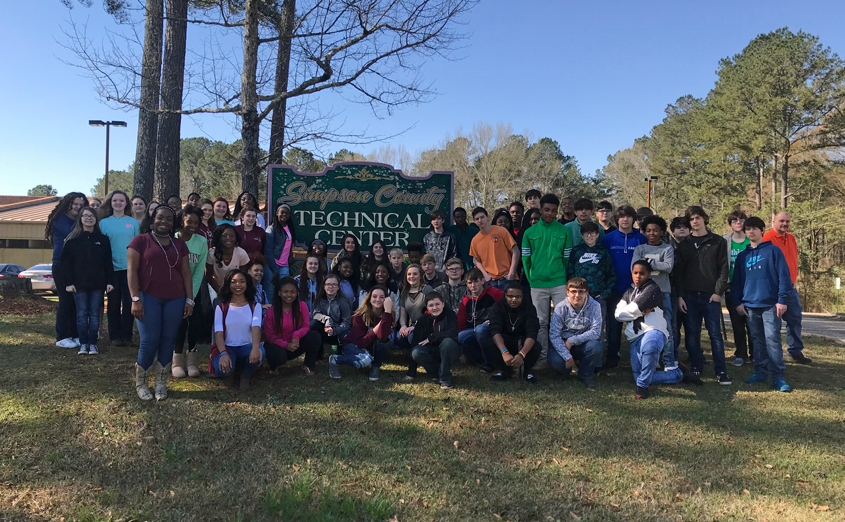 Simpson Central Students Visit Tech Center