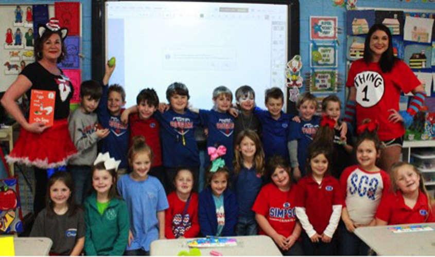 BRC employees celebrated Dr. Seuss’ birthday by reading to SCA elementary students
