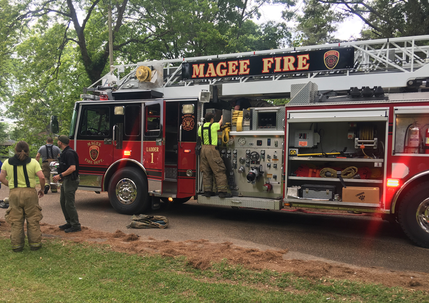 Two Fires in  Magee Saturday