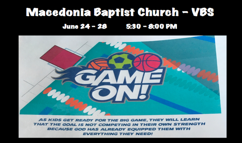 Macedonia Baptist Church VBS