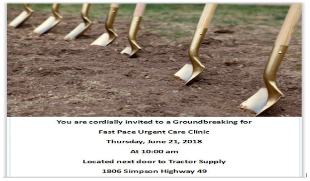 Groundbreaking Ceremony for Fast Pace Urgent Care Clinic