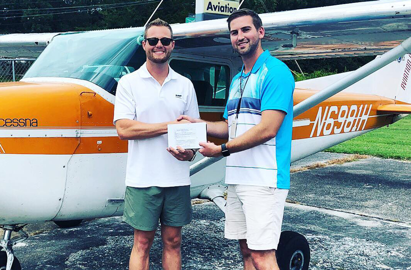 Hamilton Receives Pilot License