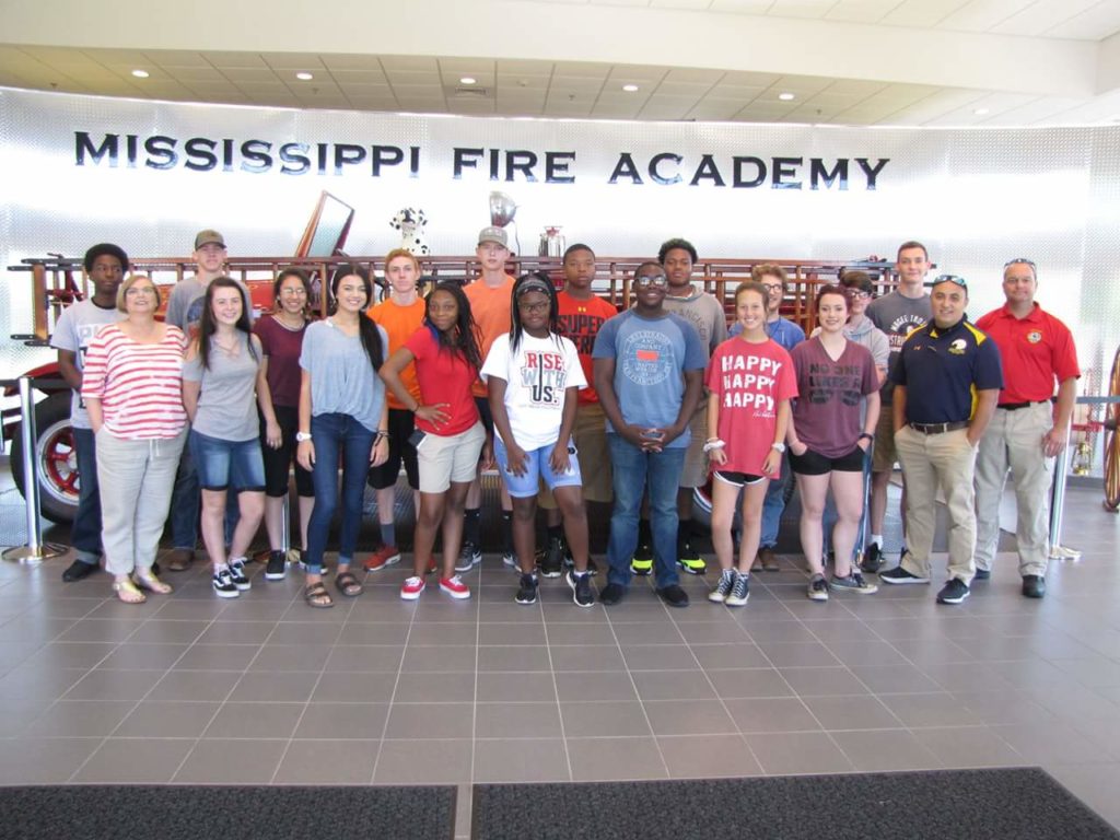 Tech Students Visit MS Fire Academy