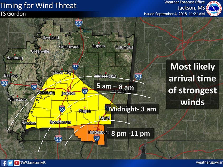 Tropical Storm Gordon Briefing