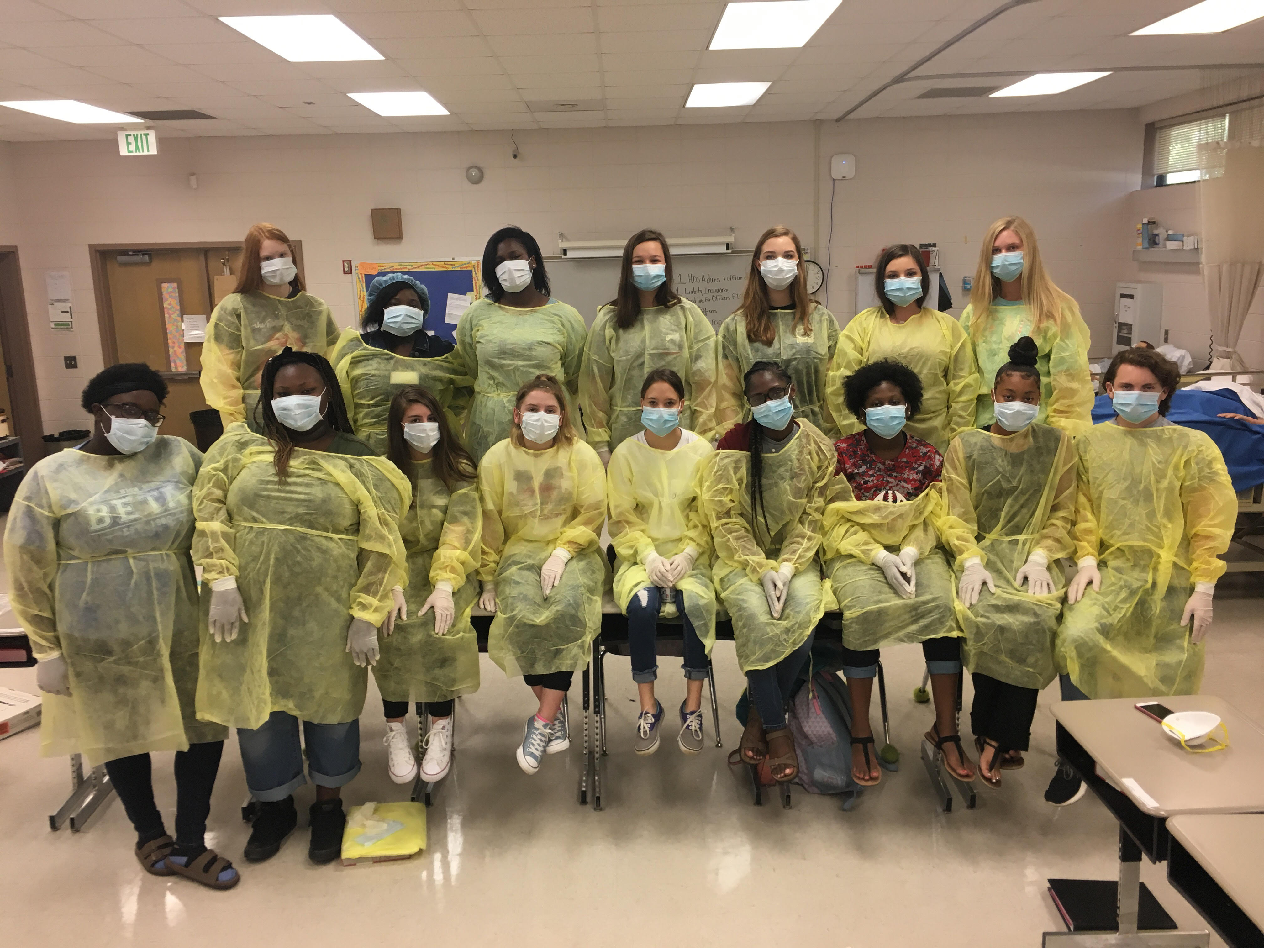Tech Center Students Learn about Transmission Based Isolation Precautions