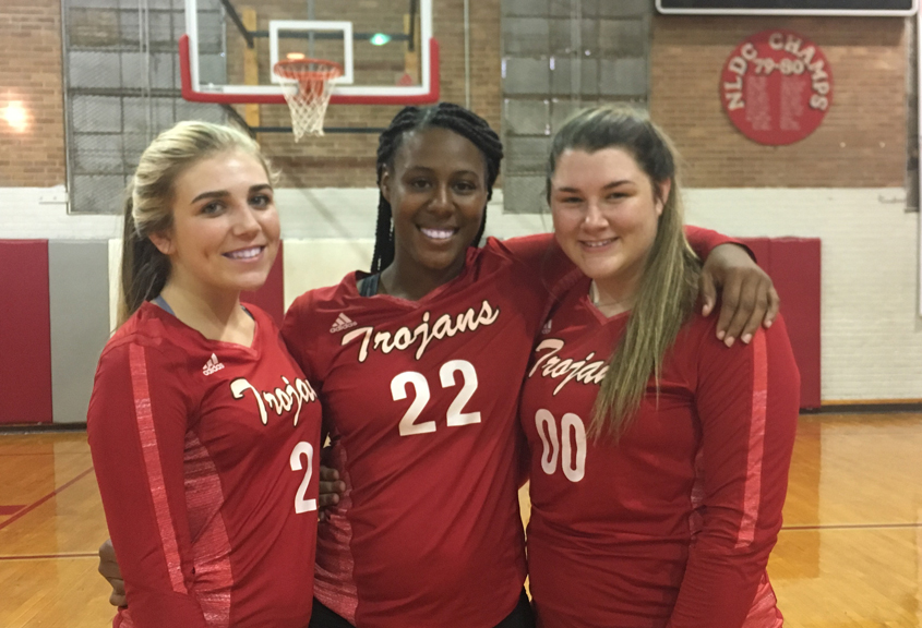 Lady Trojans Volleyball Senior Night