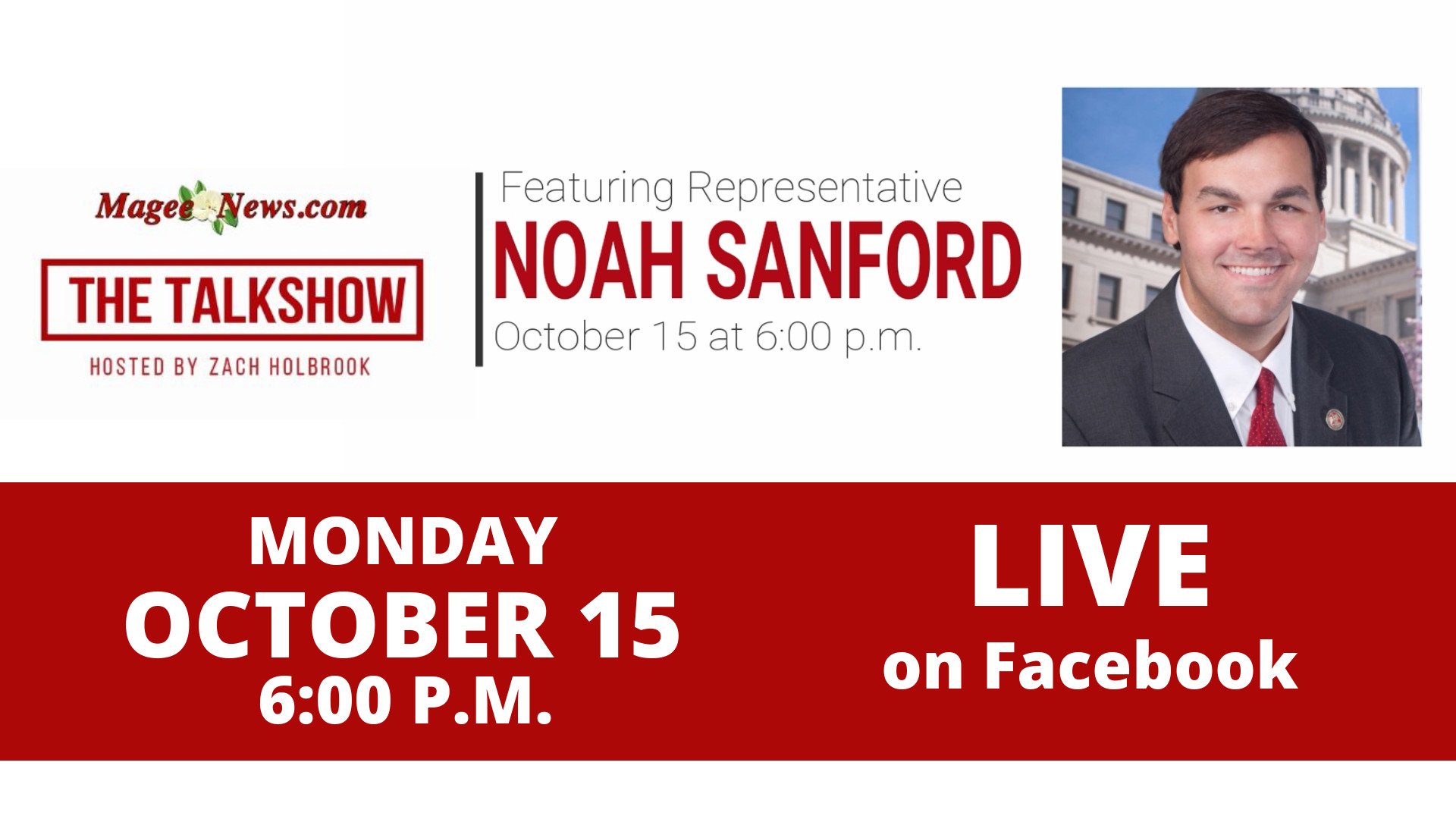 Representative Sanford to Appear on TalkShow