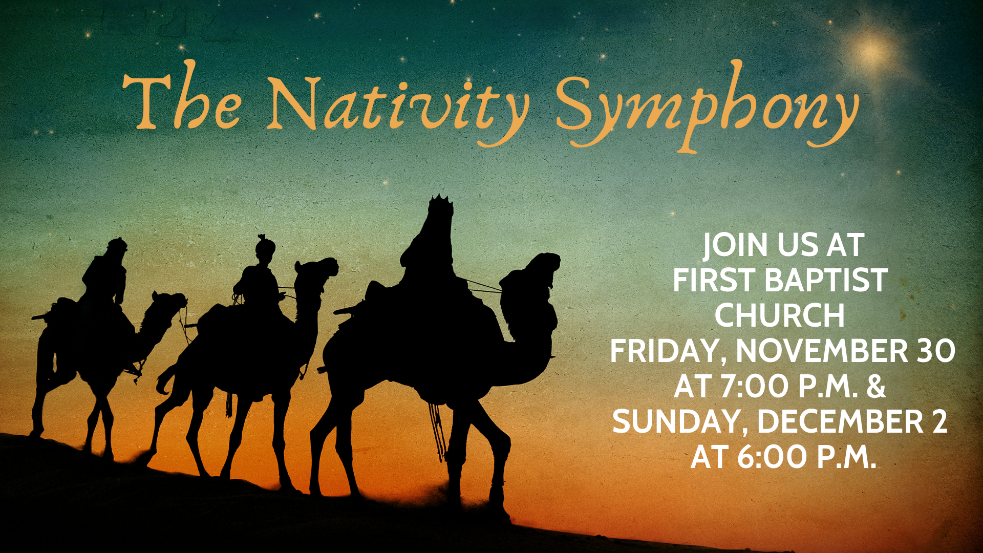 The Nativity Symphony at First Baptist Church of Magee