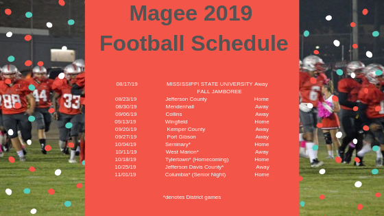 Magee Releases 2019 Football Schedule