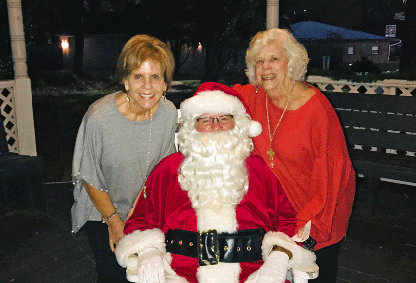 Visiting Santa in Mendenhall