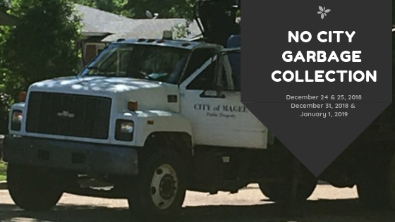 No City Garbage Pickup During Holidays