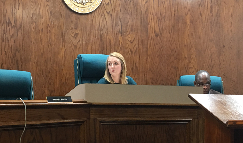 Alderman Baker serves as Mayor Temp During Board Meeting