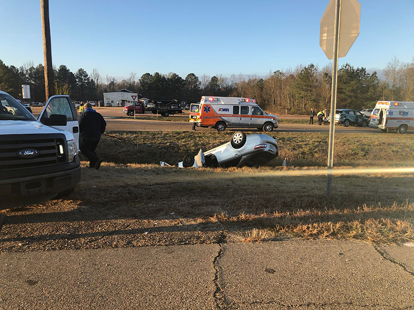 Wreck on Highway 49 Near Simpson Academy