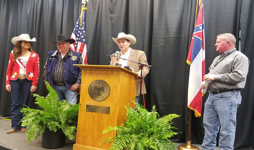 Agriculture Commissioner Gipson Kicks-off the 54th Dixie National Rodeo