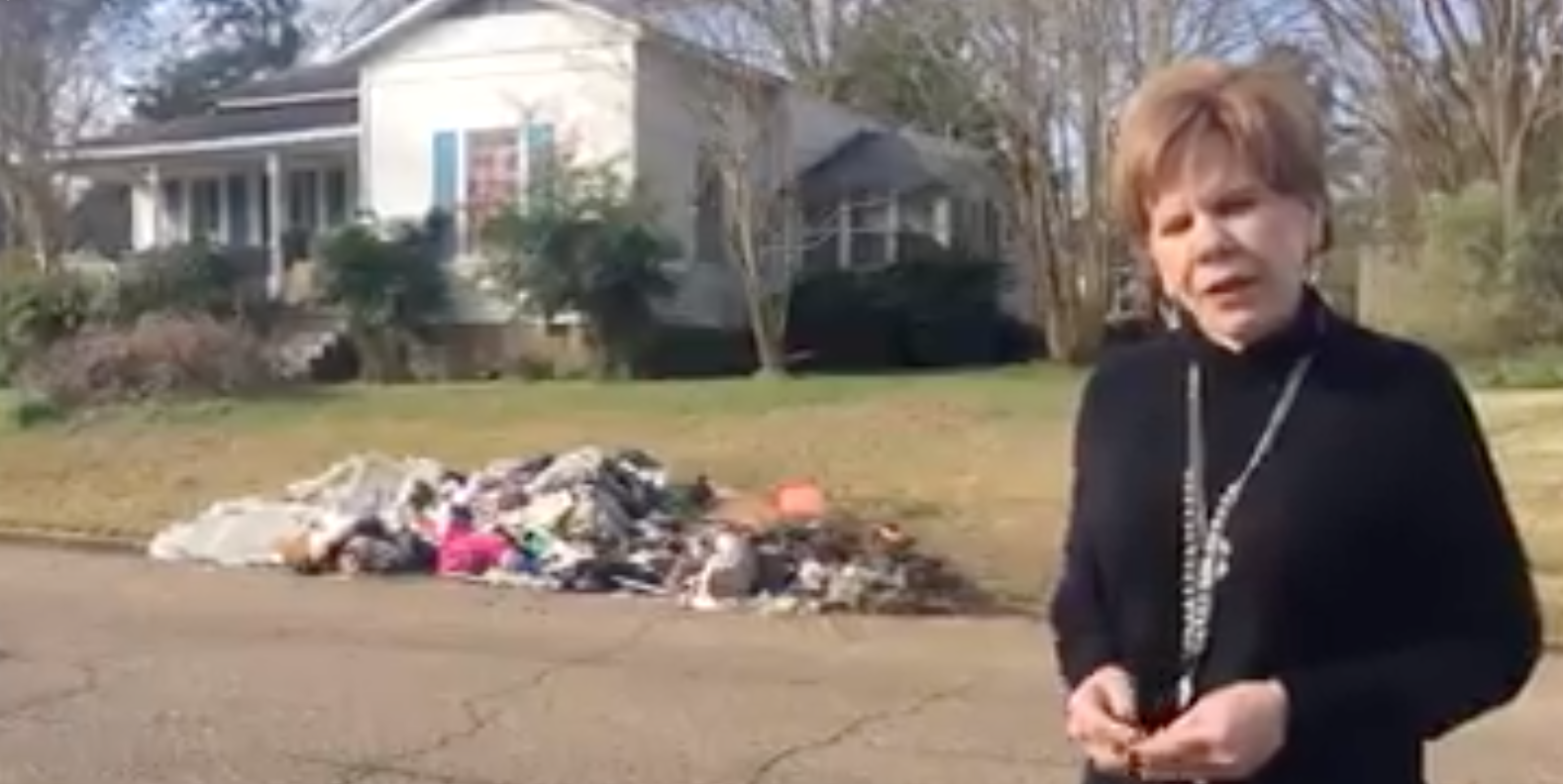 Sue discusses trash in the streets of Magee