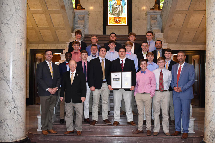 SCA Head Basketball Coach James Crain & Team Honored @ State Capital