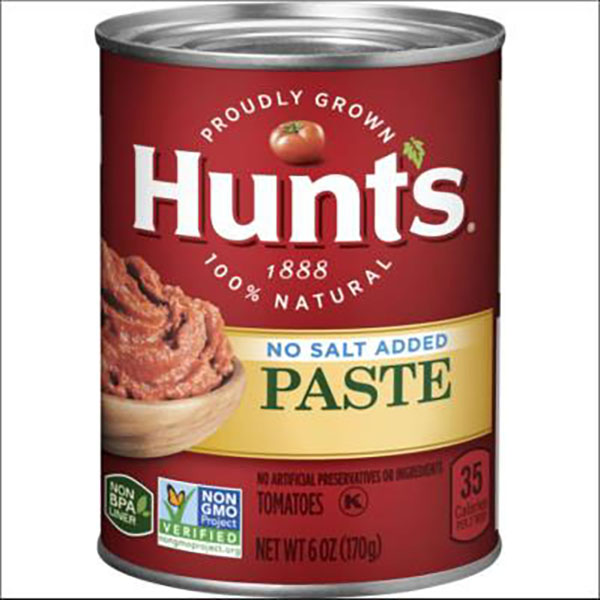 Recall Over Potential for Mold in Cans of Hunt’s Tomato Paste