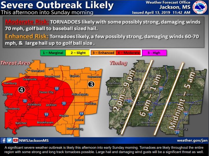Severe Weather Expected Today