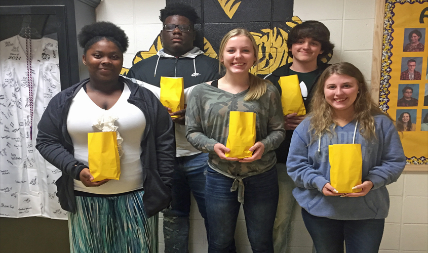 Mendenhall PTO Courage Character Trait Award Winners: