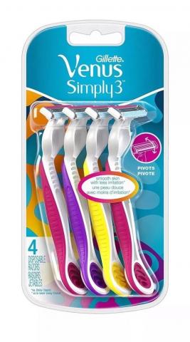 Gillette Recalls Venus Simply3 Disposable Razors Due to Laceration and Injury Hazards