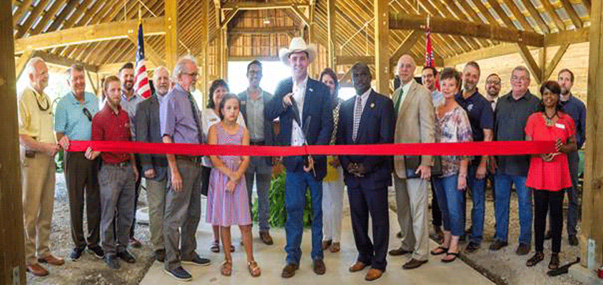 Ag Commissioner Cuts Ribbon on New Exhibit Barn at Ag Museum