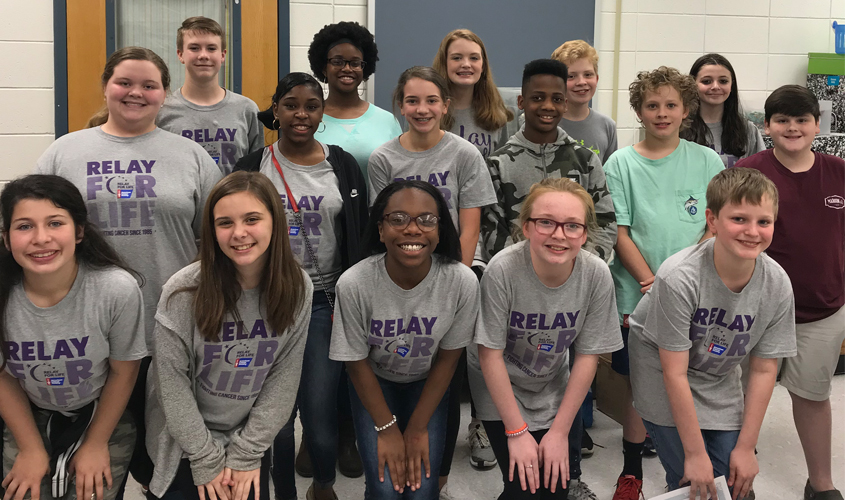 Simpson Central Beta Club Raises $4,300 for the American Cancer Society
