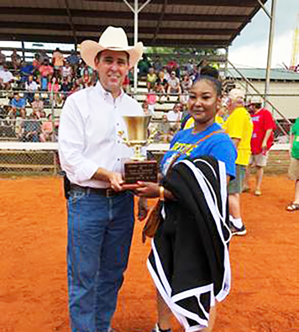 Commissioner Gipson Presents the Commissioner’s Cup at Neshoba County Fair