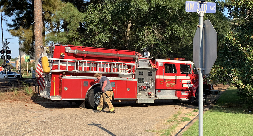 “Hot” Train Car Causes Grass Fire