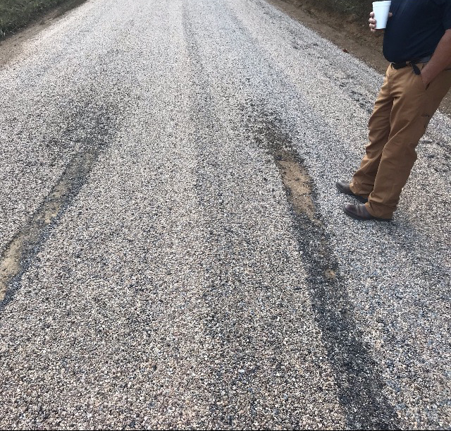 Roads Damaged in County