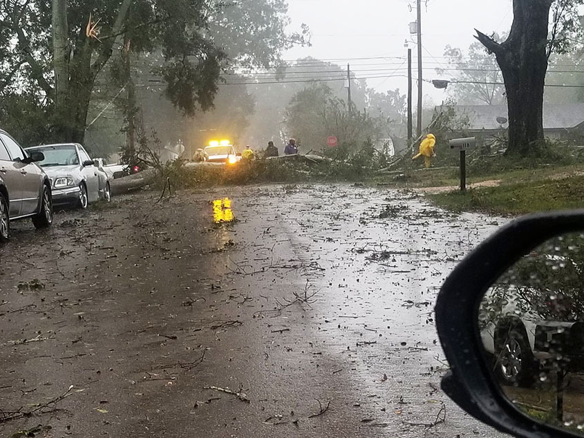 Straight Line Winds Hit Magee