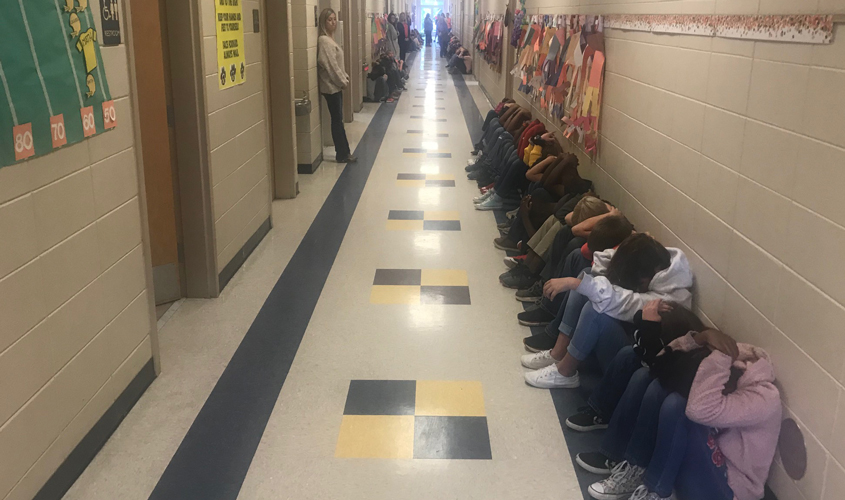 Schools Participate in Tornado Drill