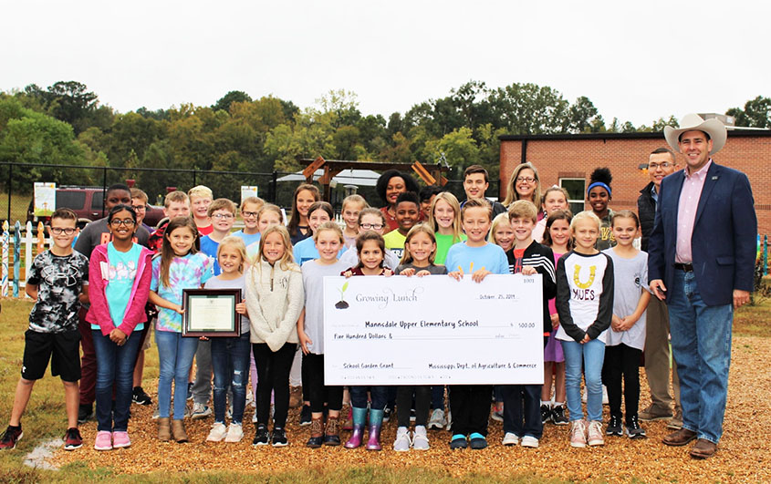 Commissioner Gipson Presents Mannsdale Upper Elementary with School Garden Grant