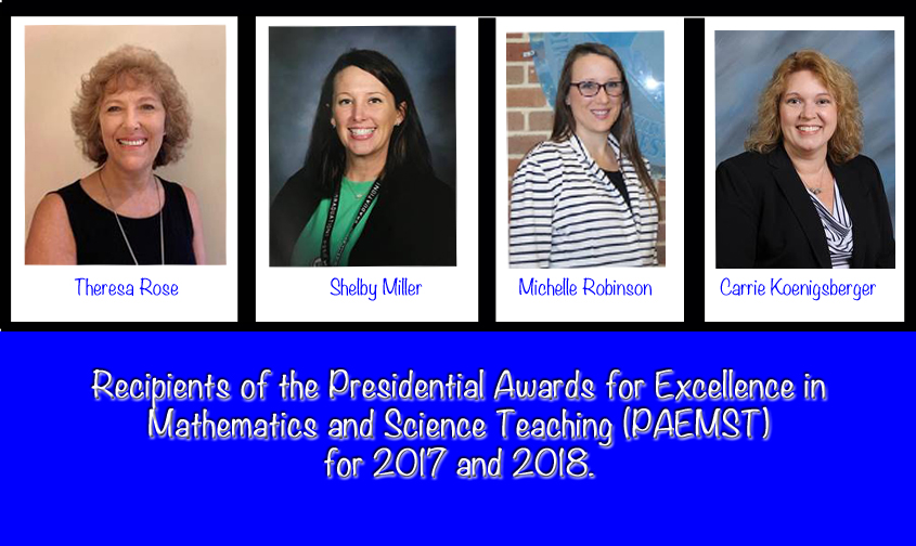 Four Mississippi Teachers Receive Presidential Awards for Excellence in Mathematics and Science Teaching