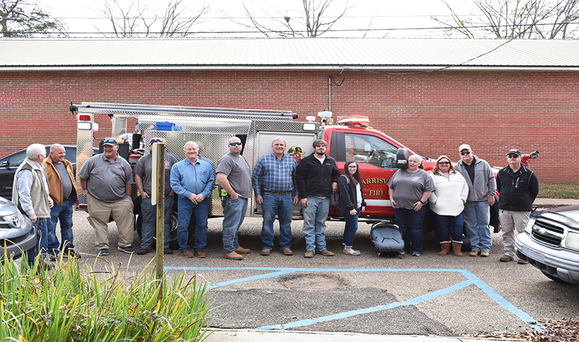 Santa Arrives Early for Harrisville Fire Department