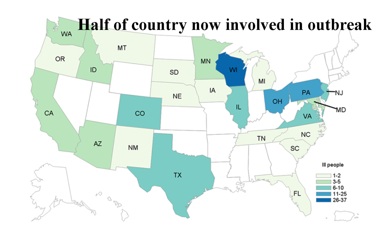 CDC reports dozens more people sick in ongoing E. coli outbreak linked to romaine